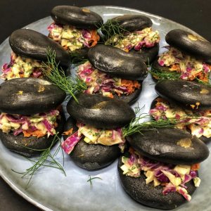 Canapés, Bao buns, chicken, cape town