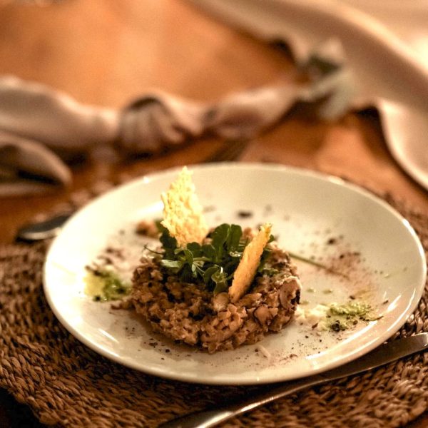 Plate, Table, Food, Wild Mushrooms, Orzotto, Catering, Events , Weddings, Chefs Pantry
