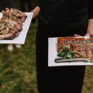 Family style, weddings, Food on plates, Catering, Chefs Pantry